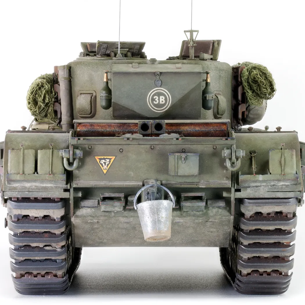 AFV Club Churchill AVRE rear view