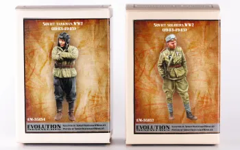 Box art for Evolution Miniatures Soviet WW2 Soldiers