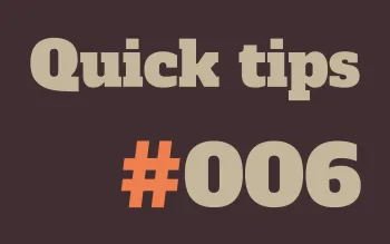 quick tips graphic