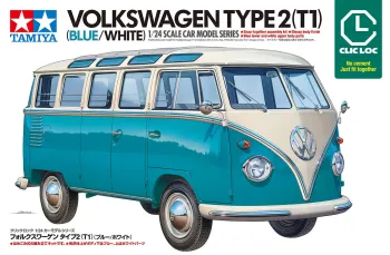 Box art of the Tamiya Clic Loc VW Type 2 kit