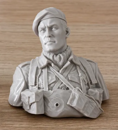 Life Miniatures British Commando bust in close-up