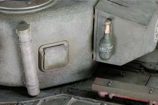 SBS extinguishers on a Churchill turret