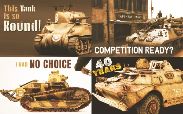 Video thumbnails of Youtube armour modelling channels