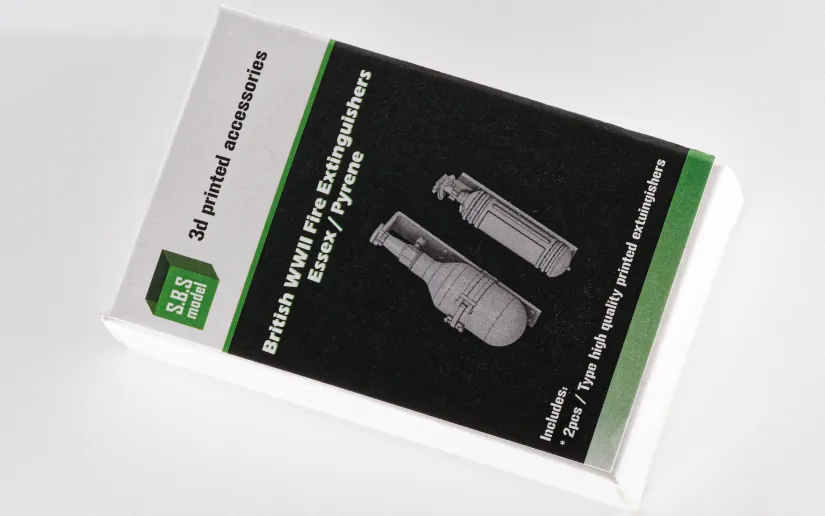 Product packaging for SBS British Fire Extinguishers