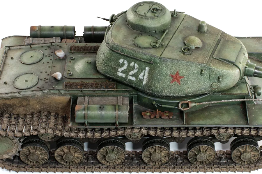 Bronco KV-122 model, overall top view, right side