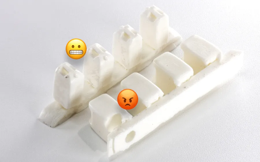 Vallejo resin fuel canisters, showing major casting flaws