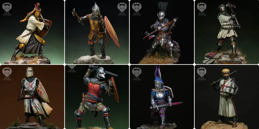 Screenshot of figures by Ingvar Lex at Putty and Paint