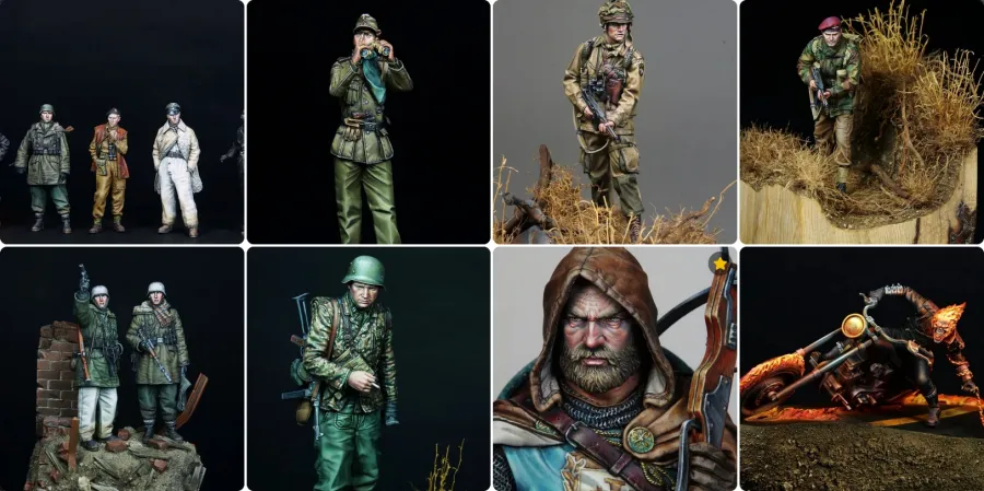 Screenshot of figures by Youngin at Putty and Paint